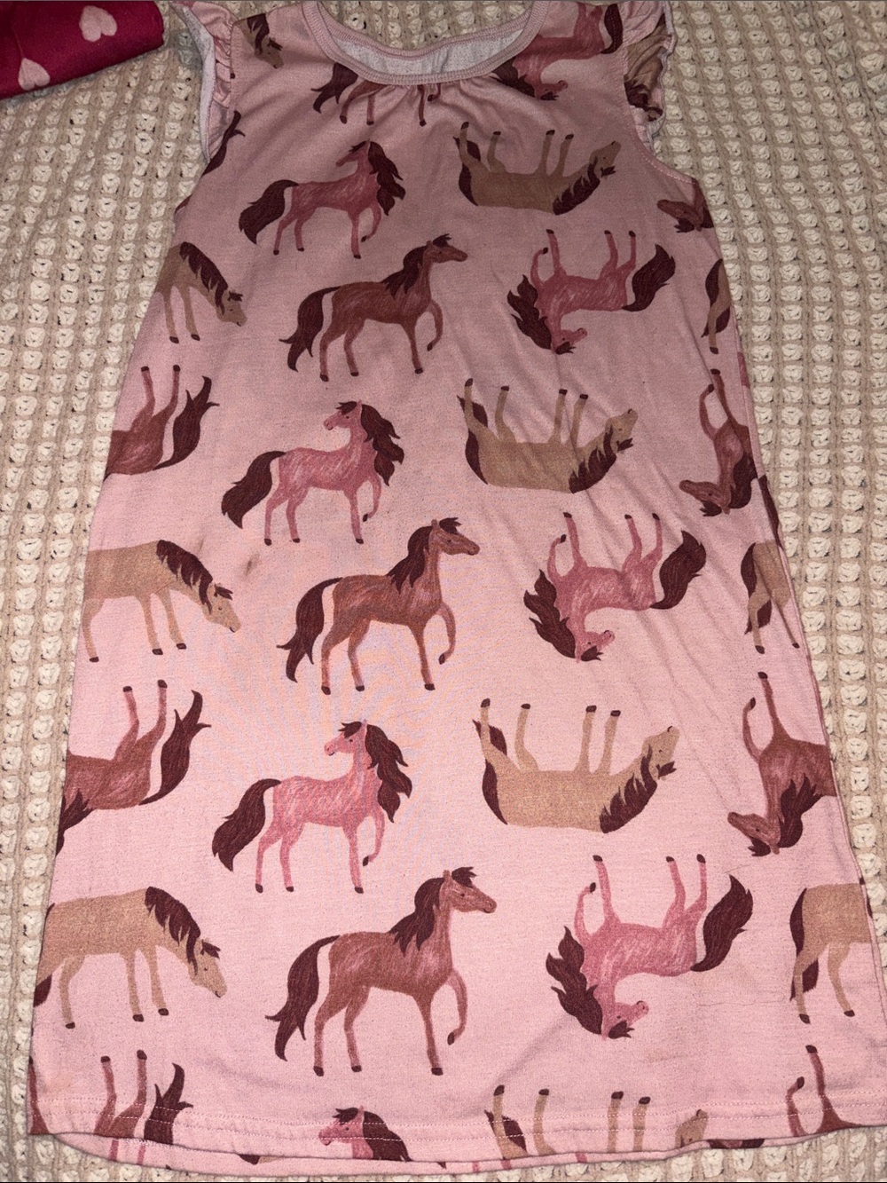 Carter's Pink Horse Print NightGown sz8
